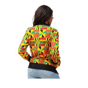 African women's jacket printed Bazin long sleeve fashion African traditional dashiki women's Retro jacket