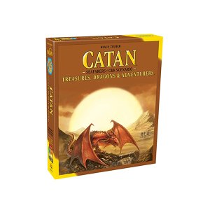 CATAN Treasures Dragons and Adventurers Scenario Expansion Strategy Board Game Family Game for Adults and Kids