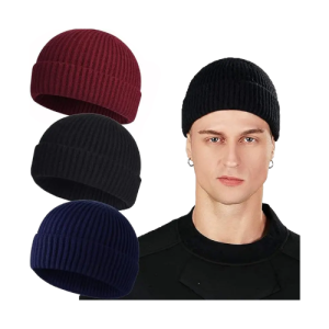 Cozy Comfort: Unisex Knit Beanie with Rolled Edge (Keeps You Warm)