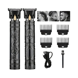 Electric Cordless Hair Cutting Machine Hair Clippers For Men Professional Hair Barber Trimmer For Men Clipper Beard Shaver With 4 Guide Combs 1 Cleaning Brush