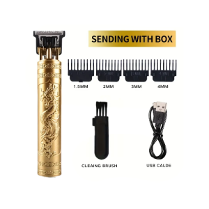 Electric Cordless Hair Cutting Machine Hair Clippers For Men Professional Hair Barber Trimmer For Men Clipper Beard Shaver With 4 Guide Combs 1 Cleaning Brush