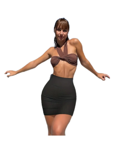 2 Pack Solid Color Bodycon Skirt, Elegant Mini Skirt For Spring & Summer (mixed colors)