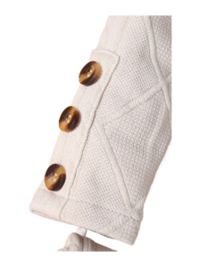 Toddler Girls Elegant Flutter Trim Button Design Dress Long Sleeve Dresses