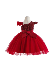 Girl's Asymmetric Shoulder Formal Dress, Bow Waist Princess Dress For Fashion Shows Birthdays Anniversaries