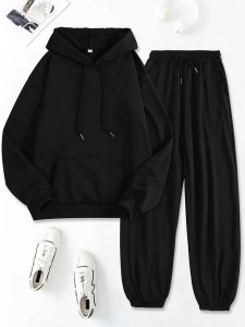 Secret Shield 2-Piece Women's Casual Polyester Knit Hoodie and Pants Set