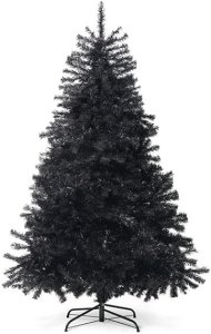 P A  High Quality Artificial Black Christmas Tree 150 cm