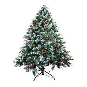 HOME AND PARTY BERRIES AND PINE CONES CHRISTMAS TREE 210CM