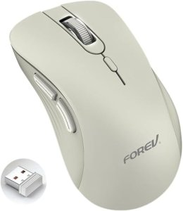 FOREV FV-G200 2.4G Wireless Mouse – Rechargeable Silent Ergonomic Mouse for Laptop & PC