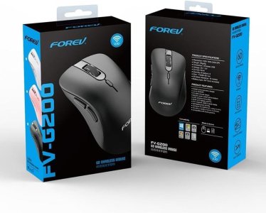 FOREV FV-G200 2.4G Wireless Mouse – Rechargeable Silent Ergonomic Mouse for Laptop & PC