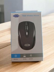 Wireless Mouse H7500 , 2.4GHz Mouse 1200 DPI , distance up to 15 m , battery changes with energy-efficient engineering , optical - black H7500