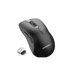 Wireless Mouse H7500 , 2.4GHz Mouse 1200 DPI , distance up to 15 m , battery changes with energy-efficient engineering , optical - black H7500