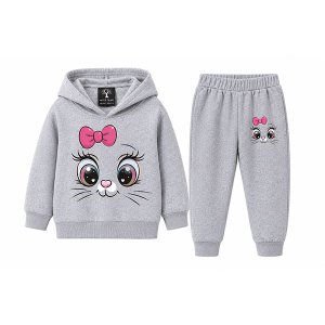 The Prestige Edit Kids Happy Print Grey